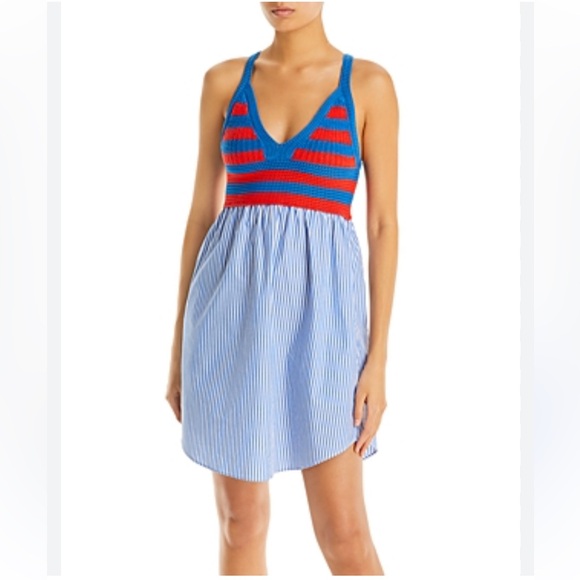 Anthropologie The Esmee Cotton Dress in Royal Poppy - Picture 1 of 8